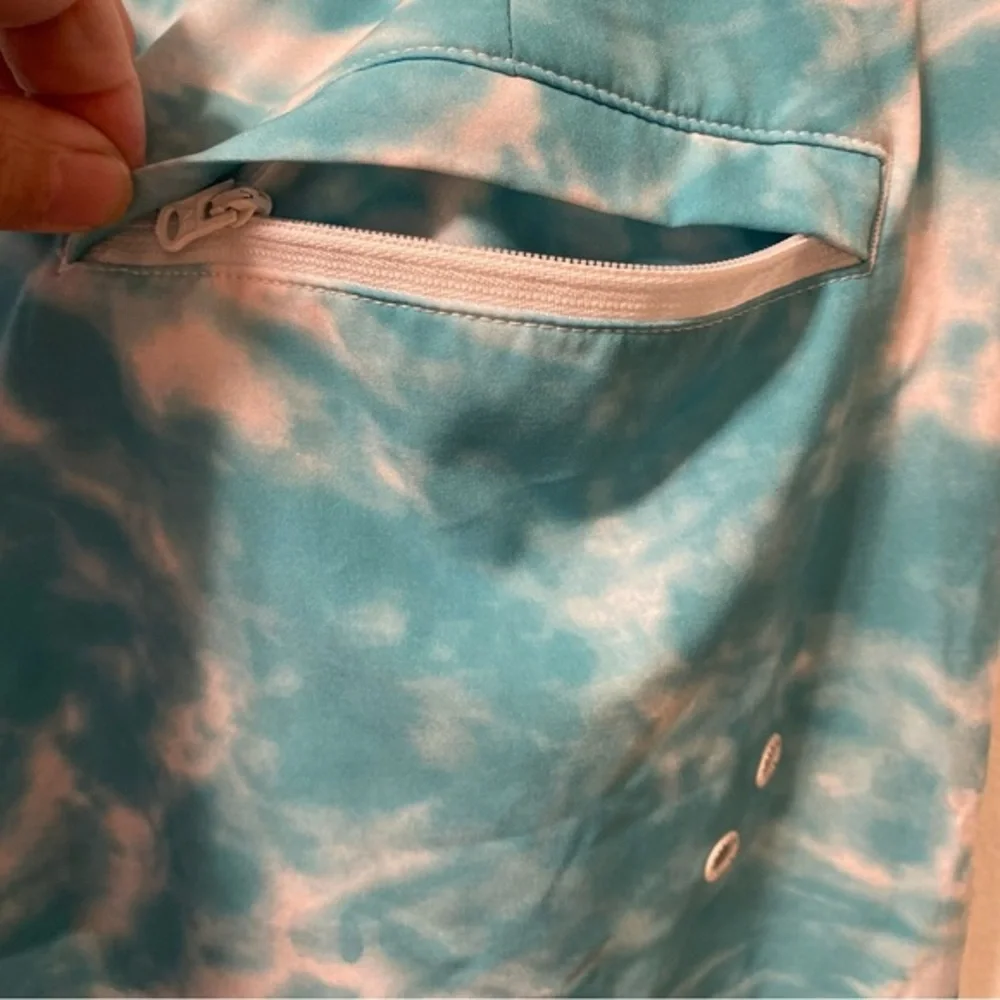 American Eagle Swim Trunks Mens Size XL Pockets Front Tie Velcro Fly‎